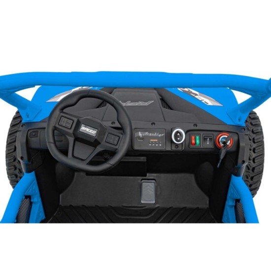 JOKO Elektrické Autíčko Farmer Truck UTV Racing 4x4 24V, Elektrická Vyklápacia Vlečka, Dvojmiestne Kožené sedadlo, Penové kolesá