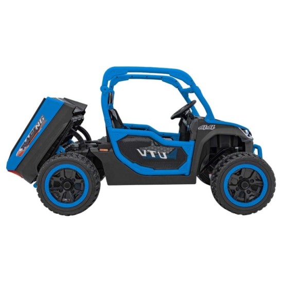 JOKO Elektrické Autíčko Farmer Truck UTV Racing 4x4 24V, Elektrická Vyklápacia Vlečka, Dvojmiestne Kožené sedadlo, Penové kolesá