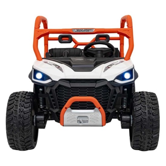 JOKO Elektrické Autíčko Farmer Truck UTV Racing 4x4 24V, Elektrická Vyklápacia Vlečka, Dvojmiestne Kožené sedadlo, Penové kolesá