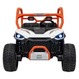 JOKO Elektrické Autíčko Farmer Truck UTV Racing 4x4 24V, Elektrická Vyklápacia Vlečka, Dvojmiestne Kožené sedadlo, Penové kolesá