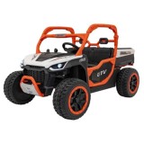 JOKO Elektrické Autíčko Farmer Truck UTV Racing 4x4 24V, Elektrická Vyklápacia Vlečka, Dvojmiestne Kožené sedadlo, Penové kolesá
