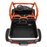 JOKO Elektrické Autíčko Farmer Truck UTV Racing 4x4 24V, Elektrická Vyklápacia Vlečka, Dvojmiestne Kožené sedadlo, Penové kolesá