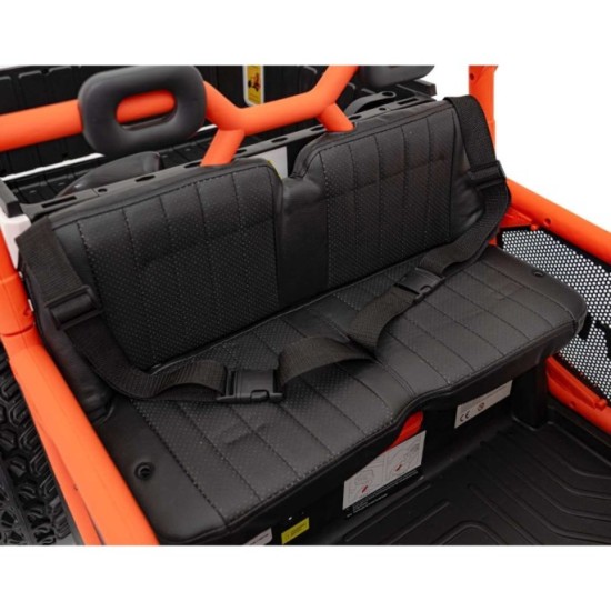 JOKO Elektrické Autíčko Farmer Truck UTV Racing 4x4 24V, Elektrická Vyklápacia Vlečka, Dvojmiestne Kožené sedadlo, Penové kolesá