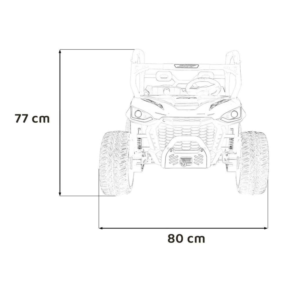 JOKO Elektrické Autíčko Farmer Truck UTV Racing 4x4 24V, Elektrická Vyklápacia Vlečka, Dvojmiestne Kožené sedadlo, Penové kolesá