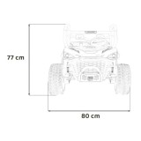 JOKO Elektrické Autíčko Farmer Truck UTV Racing 4x4 24V, Elektrická Vyklápacia Vlečka, Dvojmiestne Kožené sedadlo, Penové kolesá
