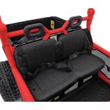 JOKO Elektrické Autíčko Farmer Truck UTV Racing 4x4 24V, Elektrická Vyklápacia Vlečka, Dvojmiestne Kožené sedadlo, Penové kolesá