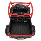 JOKO Elektrické Autíčko Farmer Truck UTV Racing 4x4 24V, Elektrická Vyklápacia Vlečka, Dvojmiestne Kožené sedadlo, Penové kolesá