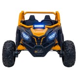JOKO Elektrické autíčko Buggy SR Super 66 4x4 24V, Dvojmiestne Kožené sedadlo, Penové kolesá, FM rádio, Funkcia Hojdania, žlté