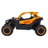 JOKO Elektrické autíčko Buggy SR Super 66 4x4 24V, Dvojmiestne Kožené sedadlo, Penové kolesá, FM rádio, Funkcia Hojdania, žlté