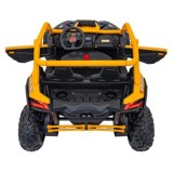 JOKO Elektrické autíčko Buggy SR Super 66 4x4 24V, Dvojmiestne Kožené sedadlo, Penové kolesá, FM rádio, Funkcia Hojdania, žlté