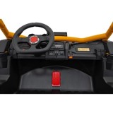 JOKO Elektrické autíčko Buggy SR Super 66 4x4 24V, Dvojmiestne Kožené sedadlo, Penové kolesá, FM rádio, Funkcia Hojdania, žlté