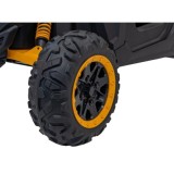 JOKO Elektrické autíčko Buggy SR Super 66 4x4 24V, Dvojmiestne Kožené sedadlo, Penové kolesá, FM rádio, Funkcia Hojdania, žlté