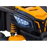 JOKO Elektrické autíčko Buggy SR Super 66 4x4 24V, Dvojmiestne Kožené sedadlo, Penové kolesá, FM rádio, Funkcia Hojdania, žlté