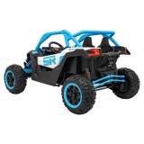 JOKO Elektrické autíčko Buggy SR Super 66 4x4 24V, Dvojmiestne Kožené sedadlo, Penové kolesá, FM rádio, Funkcia Hojdania, modré