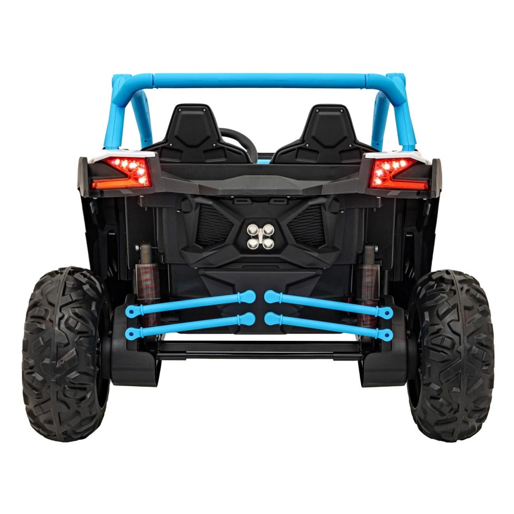 JOKO Elektrické autíčko Buggy SR Super 66 4x4 24V, Dvojmiestne Kožené sedadlo, Penové kolesá, FM rádio, Funkcia Hojdania, modré