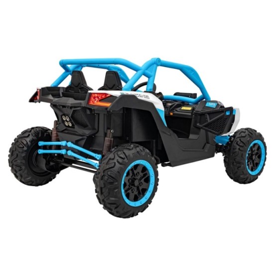 JOKO Elektrické autíčko Buggy SR Super 66 4x4 24V, Dvojmiestne Kožené sedadlo, Penové kolesá, FM rádio, Funkcia Hojdania, modré