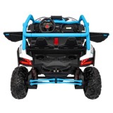 JOKO Elektrické autíčko Buggy SR Super 66 4x4 24V, Dvojmiestne Kožené sedadlo, Penové kolesá, FM rádio, Funkcia Hojdania, modré