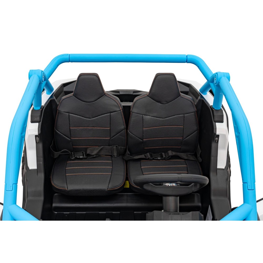 JOKO Elektrické autíčko Buggy SR Super 66 4x4 24V, Dvojmiestne Kožené sedadlo, Penové kolesá, FM rádio, Funkcia Hojdania, modré