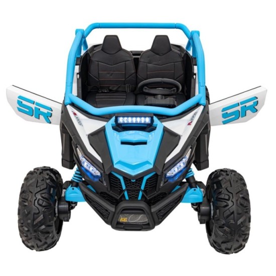 JOKO Elektrické autíčko Buggy SR Super 66 4x4 24V, Dvojmiestne Kožené sedadlo, Penové kolesá, FM rádio, Funkcia Hojdania, modré