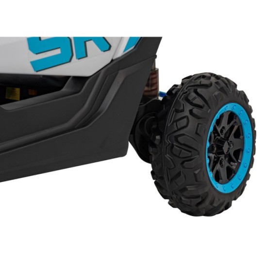 JOKO Elektrické autíčko Buggy SR Super 66 4x4 24V, Dvojmiestne Kožené sedadlo, Penové kolesá, FM rádio, Funkcia Hojdania, modré