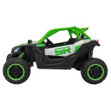 JOKO Elektrické autíčko Buggy SR Super 66 4x4 24V, Dvojmiestne Kožené sedadlo, Penové kolesá, FM rádio, Funkcia Hojdania, zelené