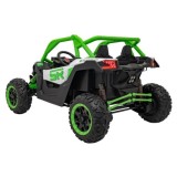 JOKO Elektrické autíčko Buggy SR Super 66 4x4 24V, Dvojmiestne Kožené sedadlo, Penové kolesá, FM rádio, Funkcia Hojdania, zelené