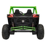 JOKO Elektrické autíčko Buggy SR Super 66 4x4 24V, Dvojmiestne Kožené sedadlo, Penové kolesá, FM rádio, Funkcia Hojdania, zelené