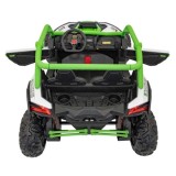 JOKO Elektrické autíčko Buggy SR Super 66 4x4 24V, Dvojmiestne Kožené sedadlo, Penové kolesá, FM rádio, Funkcia Hojdania, zelené