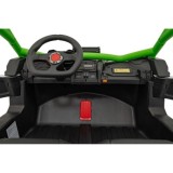 JOKO Elektrické autíčko Buggy SR Super 66 4x4 24V, Dvojmiestne Kožené sedadlo, Penové kolesá, FM rádio, Funkcia Hojdania, zelené