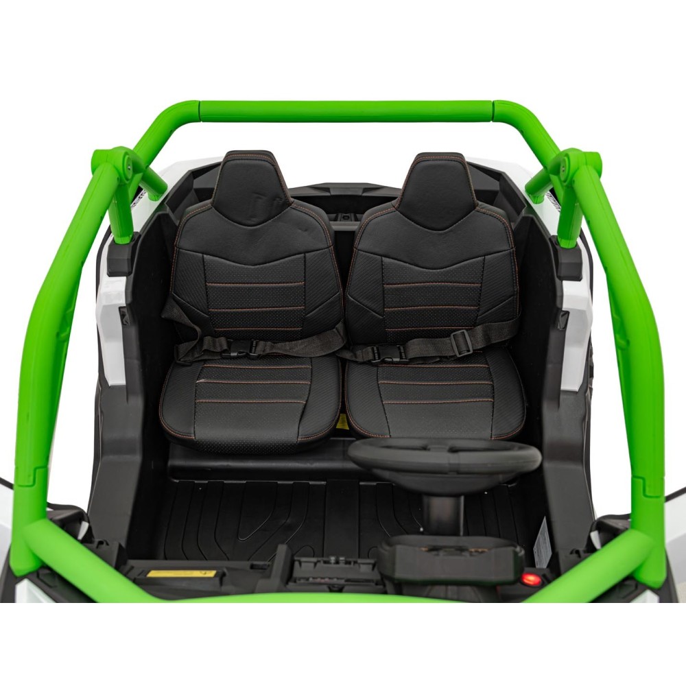 JOKO Elektrické autíčko Buggy SR Super 66 4x4 24V, Dvojmiestne Kožené sedadlo, Penové kolesá, FM rádio, Funkcia Hojdania, zelené