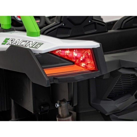 JOKO Elektrické autíčko Buggy SR Super 66 4x4 24V, Dvojmiestne Kožené sedadlo, Penové kolesá, FM rádio, Funkcia Hojdania, zelené