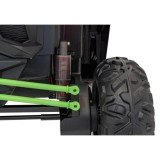 JOKO Elektrické autíčko Buggy SR Super 66 4x4 24V, Dvojmiestne Kožené sedadlo, Penové kolesá, FM rádio, Funkcia Hojdania, zelené