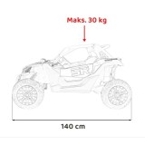 JOKO Elektrické autíčko Buggy SR Super 66 4x4 24V, Dvojmiestne Kožené sedadlo, Penové kolesá, FM rádio, Funkcia Hojdania, zelené
