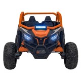 JOKO Elektrické autíčko Buggy SR Super 66 4x4 24V, Dvojmiestne Kožené sedadlo, Penové kolesá, FM rádio, Funkcia Hojdania, oranžo
