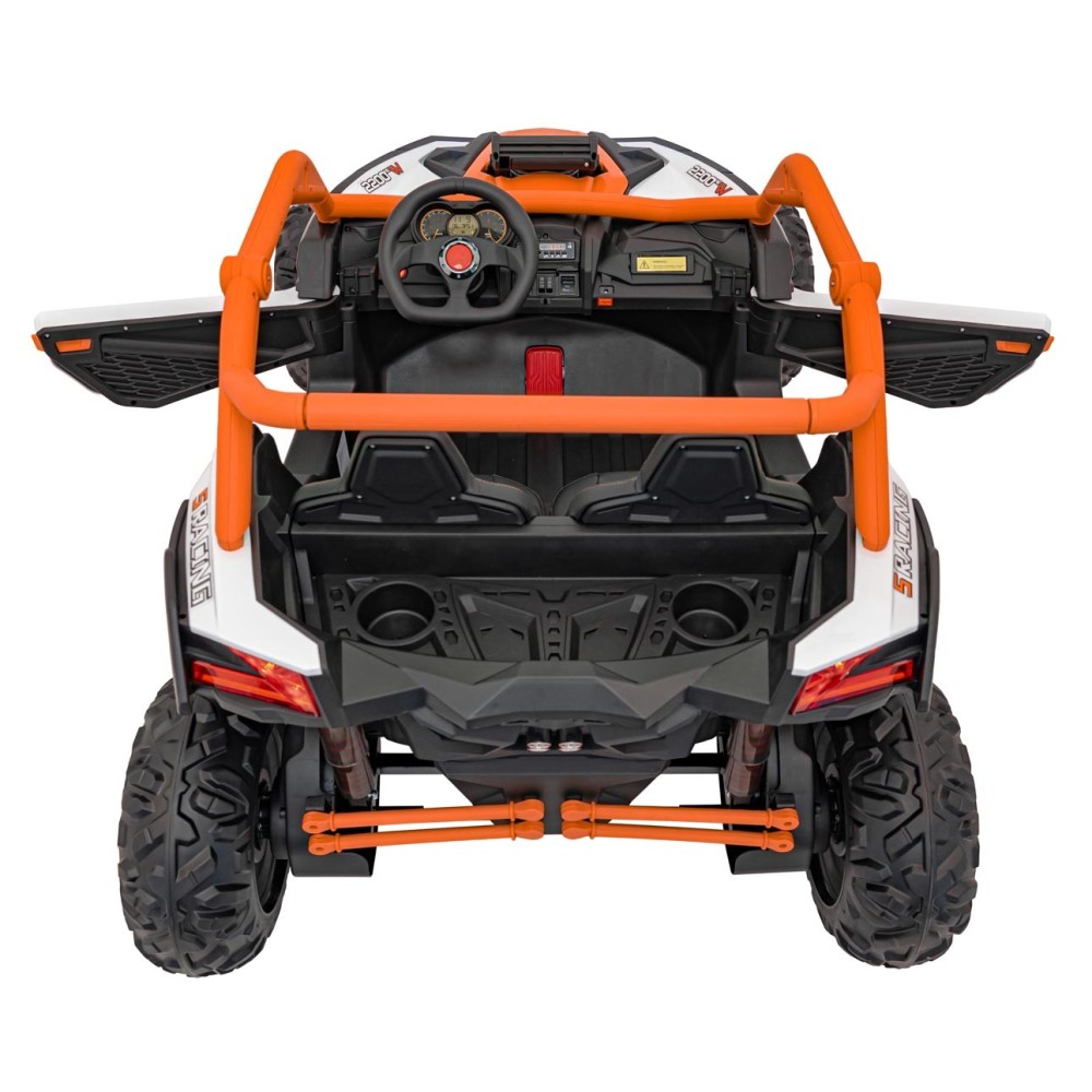 JOKO Elektrické autíčko Buggy SR Super 66 4x4 24V, Dvojmiestne Kožené sedadlo, Penové kolesá, FM rádio, Funkcia Hojdania, oranžo