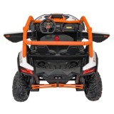 JOKO Elektrické autíčko Buggy SR Super 66 4x4 24V, Dvojmiestne Kožené sedadlo, Penové kolesá, FM rádio, Funkcia Hojdania, oranžo