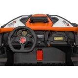 JOKO Elektrické autíčko Buggy SR Super 66 4x4 24V, Dvojmiestne Kožené sedadlo, Penové kolesá, FM rádio, Funkcia Hojdania, oranžo