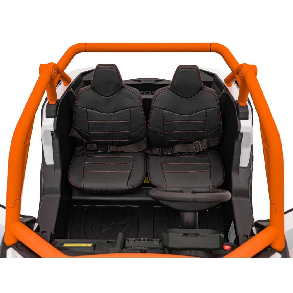 JOKO Elektrické autíčko Buggy SR Super 66 4x4 24V, Dvojmiestne Kožené sedadlo, Penové kolesá, FM rádio, Funkcia Hojdania, oranžo