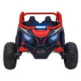 JOKO Elektrické autíčko Buggy SR Super 66 4x4 24V, Dvojmiestne Kožené sedadlo, Penové kolesá, FM rádio, Funkcia Hojdania, červen