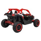 JOKO Elektrické autíčko Buggy SR Super 66 4x4 24V, Dvojmiestne Kožené sedadlo, Penové kolesá, FM rádio, Funkcia Hojdania, červen