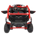 JOKO Elektrické autíčko Buggy SR Super 66 4x4 24V, Dvojmiestne Kožené sedadlo, Penové kolesá, FM rádio, Funkcia Hojdania, červen