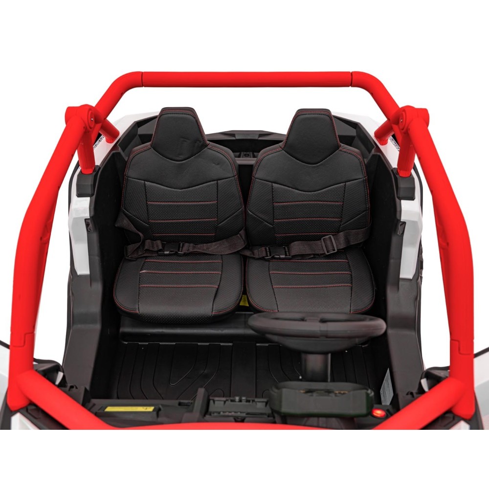 JOKO Elektrické autíčko Buggy SR Super 66 4x4 24V, Dvojmiestne Kožené sedadlo, Penové kolesá, FM rádio, Funkcia Hojdania, červen