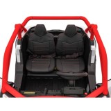 JOKO Elektrické autíčko Buggy SR Super 66 4x4 24V, Dvojmiestne Kožené sedadlo, Penové kolesá, FM rádio, Funkcia Hojdania, červen