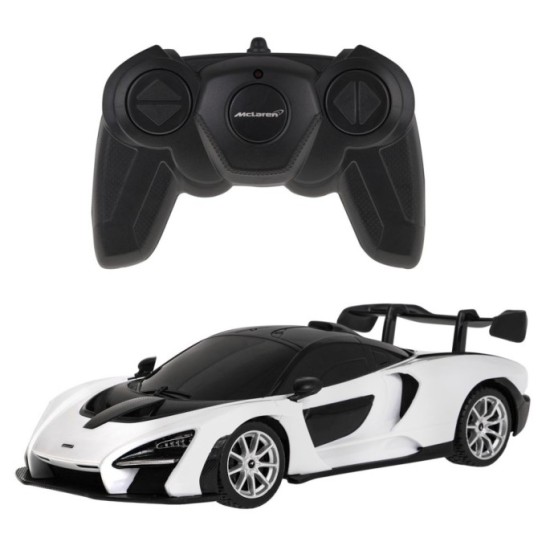 RASTAR RC Auto McLaren Senna 1:24 na diaľkové ovládanie, biele
