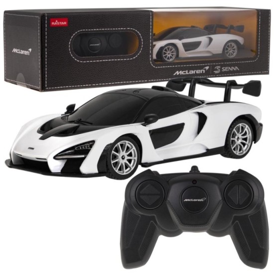 RASTAR RC Auto McLaren Senna 1:24 na diaľkové ovládanie, biele