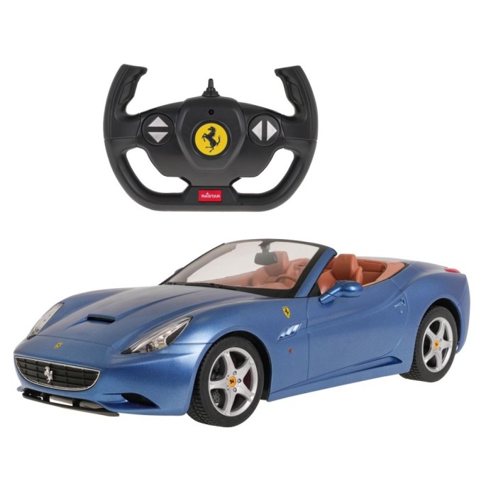 Rastar RC Auto Ferrari California na diaľkové ovládanie 1:12 + LED svetlá, modré