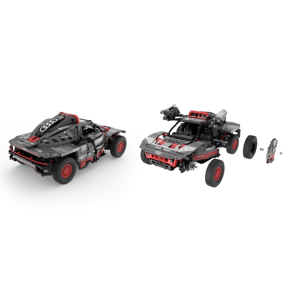 Rastar RC Stavebnica Auto Audi RS Q E-Tron 1:14 na diaľkové ovládanie 1046ks, sivé