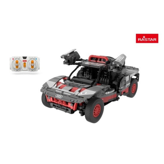 Rastar RC Stavebnica Auto Audi RS Q E-Tron 1:14 na diaľkové ovládanie 1046ks, sivé