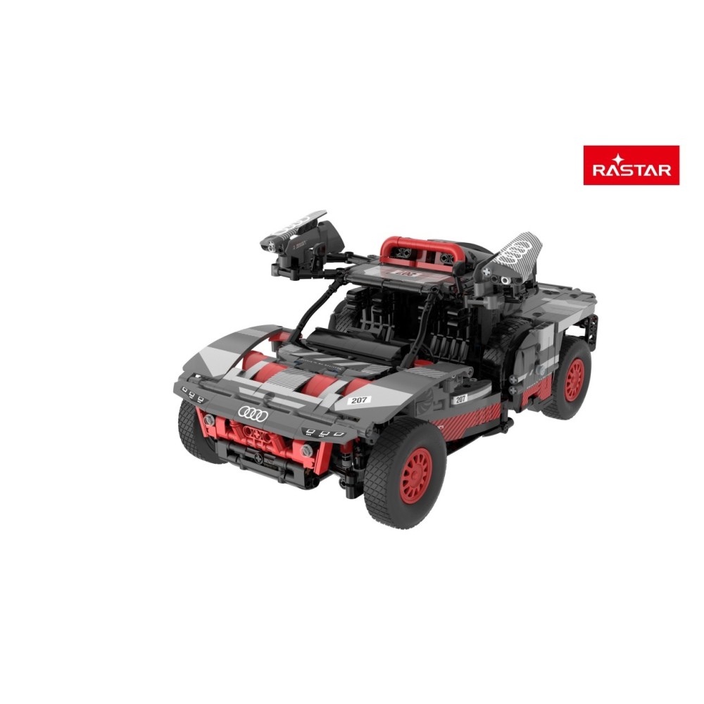 Rastar RC Stavebnica Auto Audi RS Q E-Tron 1:14 na diaľkové ovládanie 1046ks, sivé