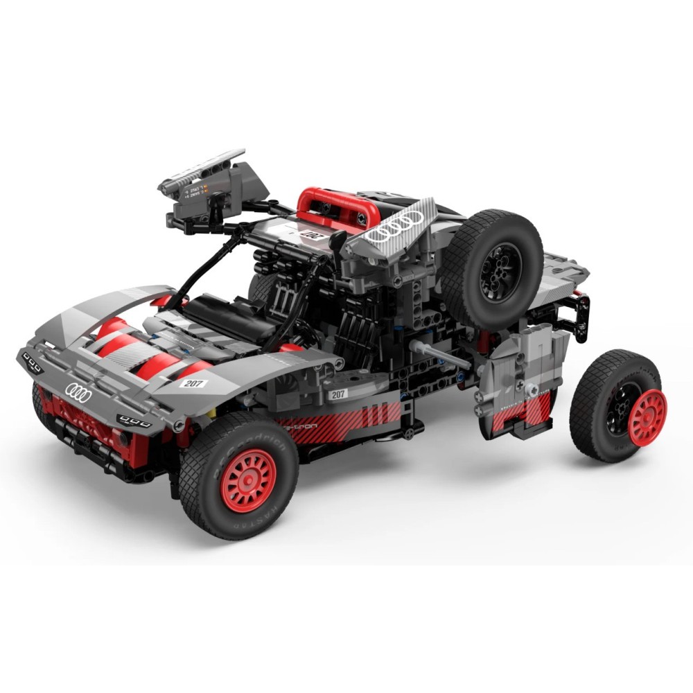 Rastar RC Stavebnica Auto Audi RS Q E-Tron 1:14 na diaľkové ovládanie 1046ks, sivé